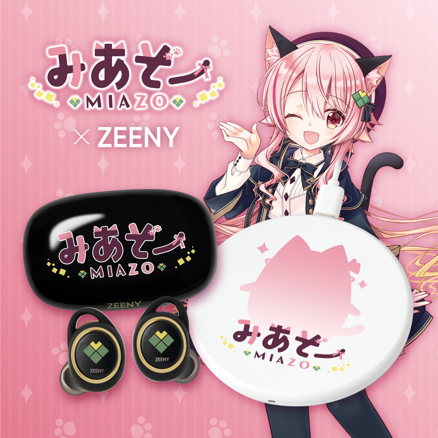 極美品】ZEENY 甘妹ミナ コラボAmane Mina ワイヤレスイヤホン 極美品】ZEENY 甘妹ミナ コラボAmane Mina ワイヤレスイヤホン