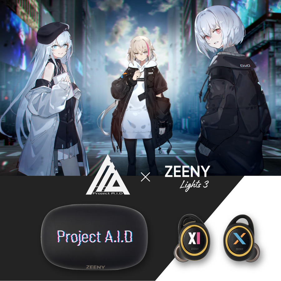 【Project A.I.Dモデル】Zeeny Lights 3 コラボレーションイヤフォン