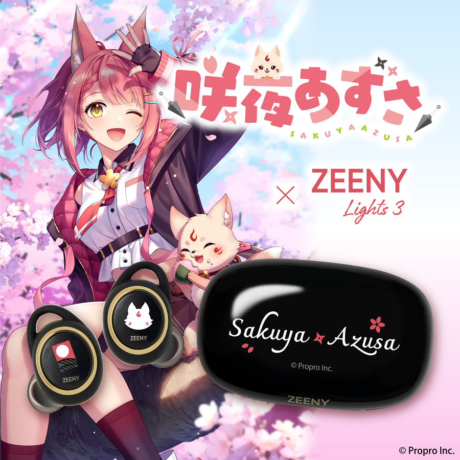 【咲夜あずさ】Zeeny Lights 3 コラボレーションイヤフォン